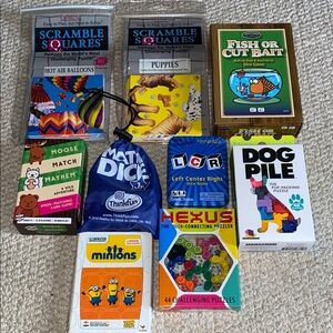Assorted Puzzle & Card Game Lot